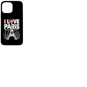 I Love Paris Tour Eiffel Vibes Lavande Coque pour iPhone 13 Pro Max