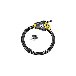 Master Lock mixte adulte Câble antivol ajustable (Longueur ajustable de 30 cm à 4,5 m) (Solution Brevetée Python), Noir, 4,5 m