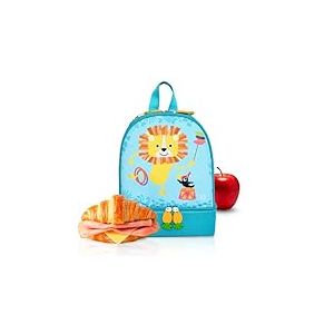 IRIS BARCELONA Sac à Dos pour Enfant 2 en 1 avec réfrigérateur Thermo-insulté - Motif Lion - Sac à déjeuner pour Enfants avec poignée réglable et Porte-clés - Idéal pour crèche, Excursions, Plage et