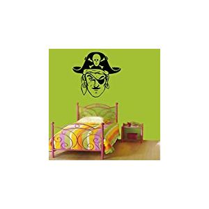 Tatoutex Stickers Pirate borgne - Jaune, L 43cm x H 40cm