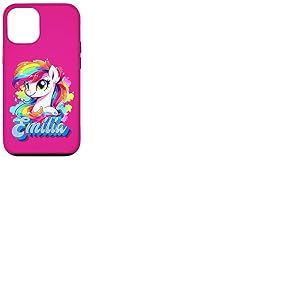 Emilia Nom personnalisé Cadeau Licorne Coque pour iPhone 12/12 Pro