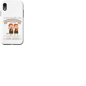 Cadeau pour Enfant Fille Soeurs Jumelles Filles 2026 Coque pour iPhone XR