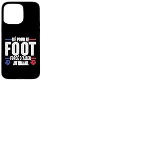 Né pour Le Foot Football Footballeur Joueur de Foot Drôle Coque pour iPhone 15 Pro Max