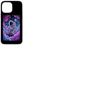 Galactic Groove DJ's Space Adventure Astronaute Moon Music Coque pour iPhone 13 Pro Max