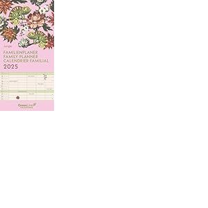 GreenLine Jungle Calendrier familial 2025 - Calendrier mural - Calendrier familial - 22 x 45 cm