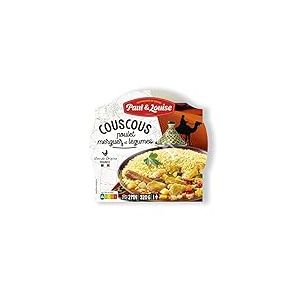 Paul & Louise Couscous poulet merguez L&eacute;gumes 300g - Pr&ecirc;t en 2 min- 100% viande origine France (Lot de 6)