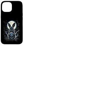 Lapin Cr&acirc;ne Lune Gothique Homme Femme Cr&acirc;ne Lapin Coque pour iPhone 15