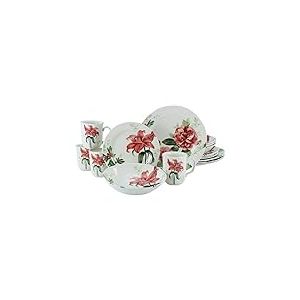 CreaTable, 22445, Série ROSEMARY, Set de vaisselle, service combiné 16 pièces