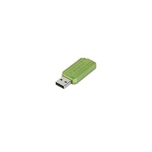 Verbatim Clé USB PinStripe 16Go I USB 2.0 I Memory Stick USB I pour laptop ordinateur portable ultrabook TV autoradio I Stick USB 2.0 I Clé USB avec mécanisme poussoir I vert eucalyptus