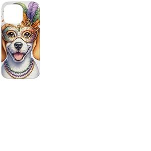 Chien en Porcelaine Mardi Gras Coque pour iPhone 14 Pro Max