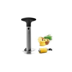 Coupe ananas en acier inoxydable avec poignée amovible | éplucher l'ananas trancheuse pour enlever le tour