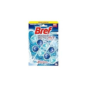 Bref WC Power Activ' Océan – Produit Nettoyant WC – Anti calcaire - Mousse Nettoyante - Fraîcheur intense - Anti-saleté - 4 Elements Actifs - 2 Blocs WC - 2 x 50g
