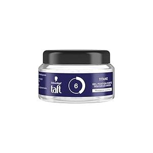 Schwarzkopf - Taft - Gel Pot Coiffant - Gel Titane - Résistance Humidité - Fixation Forte - Doux sur les cheveux - Tenue longue durée - Sans Effet Collant - Formule Provitamine B5-250 ml