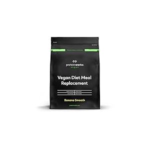 THE PROTEIN WORKS Substitut De Repas Vegan | Banane Onctueuse | 100% V&eacute;g&eacute;tal | Vitamines Renfor&ccedil;ant L'immunit&eacute; | Abordable, Sain & Rapide | 500g