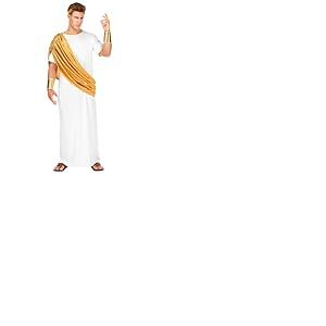 W WIDMANN MILANO Party Fashion - Costume C&eacute;sar, toge, pour Romains et Grecs, empereur, imperator, d&eacute;guisements de carnaval
