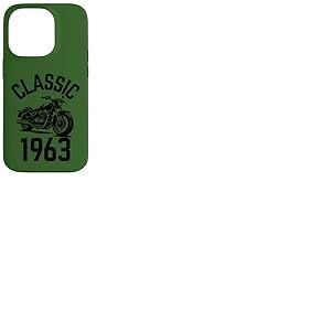 Classique 1963 avec moto Coque pour iPhone 14 Pro