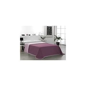 Martina Home Couvre-lit réversible 100% Polyester, Saumon Aubergine, lit de 150 cm