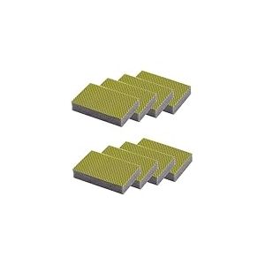 MAYA &Eacute;ponge professionnelle EVO XL pour toutes les surfaces. Nettoie sans rayer ne laisse pas de r&eacute;sidus de fibres. Lavable en machine. Dimensions 9 x 13,5 x 2,6 cm. Lot de 8 &eacute;ponges &agrave; r&eacute;curer (jaune)