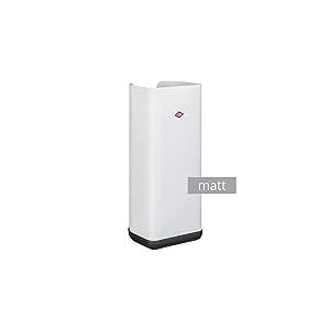 Wesco Loft 322 106-74 Porte-Rouleau de Papier en t&ocirc;le d'acier rev&ecirc;tue par pulv&eacute;risation en m&eacute;tal et Plastique de Couleur Blanc Mat 13,5 x 13 x 32 cm