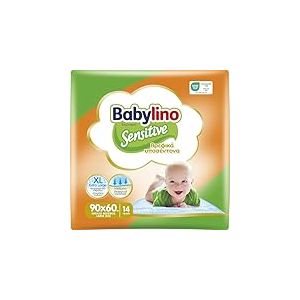 Babylino Sensitive, Alèse Jetable pour Bébé 60x90 cm, Protection Table et Matelas à Langer Bébé, Traverses lit avec Absorption supplémentaire, 14 unités