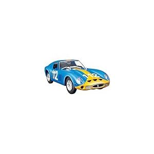 Bburago - Ferrari 250 GTO Bleue Kit À Monter - Voiture Miniature De Collection en Métal À L’Échelle 1/24 - Modèle Réduit Officiel Ferrari Racing - Détails Réalistes - Edition Collector