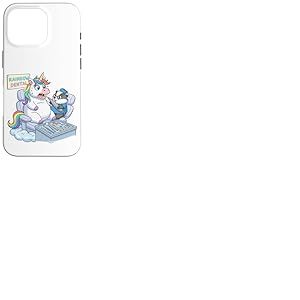 Licorne dr&ocirc;le chez Le Dentiste Rainbow Dental Design Coque pour iPhone 16 Pro