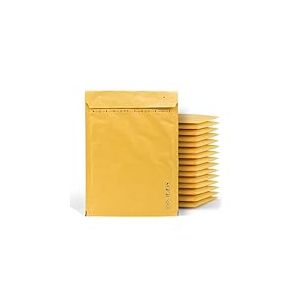 Lot de 50 enveloppes matelassées pour envoi, enveloppes à bulles, couleur kraft, différentes tailles, enveloppes d'expédition à bulles m-office (150 x 220 mm, 50 unités)