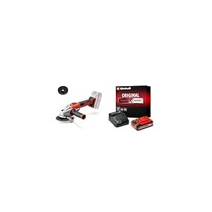 Einhell Professional Meuleuse d’angle 125mm sans fil AXXIO 18/125 Q - Power X-Change (18 V, Brushless, dispositif anti-redémarrage, protection contre surcharges) avec Chargeur et Batterie 4,0Ah PLUS