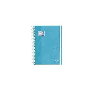 Oxford Touch Agenda semainier 2025/2026, couverture extra rigide, A5 (15 x 21 cm), espagnol, couleur bleu pastel