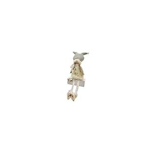 PARTENOPE SRL Tissue Blanc/Gris Poupée 85 cm, comme Photo, Unique