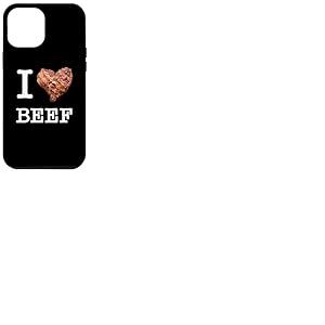 Amateurs de bœuf : "I Love Beef"_texte blanc Coque pour iPhone 12 Pro Max