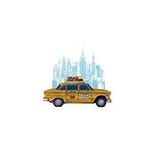 Barry Goodman (Taxi New York 40 x 50 cm Toile Imprimée