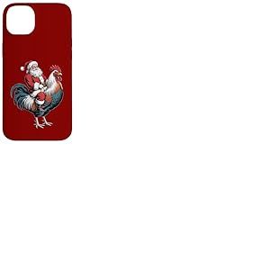 Chapeau de P&egrave;re No&euml;l r&eacute;tro Coq Vintage Poulet Coque pour iPhone 14 Plus