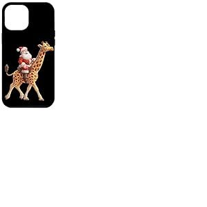 Costume de P&egrave;re No&euml;l Cool pour Les Amateurs de Girafe de No&euml;l Coque pour iPhone 12 Pro Max