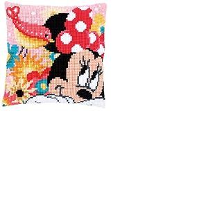 Vervaco Kit de Coussin au Point de Croix, Disney, Minnie - Psst, I've a Secret
