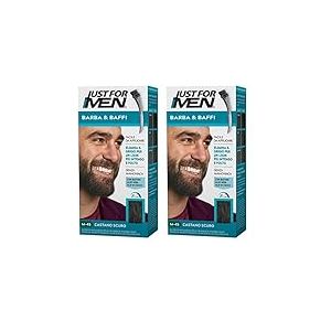 Just for Men Kit de coloration moustache et barbe - M45 Castano Scuro (Ch&acirc;tain clair) (Lot de 2)