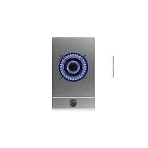 Cecotec Plaque de Gaz Butane et Naturel 1 Feu Bolero Squad G 1200S Inox. 3500 W, Acier Inox, Grilles Individuelles en Fonte, Brûleur WOK Triple Couronne, Allumage Électrique, Système de Sécurité