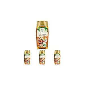Jardin BiO &eacute;tic - Miel Doux Toutes Fleurs 350 g (Lot de 4)