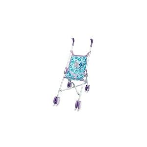 Smoby Poussette Parapluie Stitch Pliable pour poupées de bébé jusqu'à 42 cm, légère et Pratique, avec Structure métallique résistante et Tissu Lavable (7600250115)