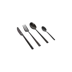 Set 16 Couverts Noirs BO CAMP, Noire