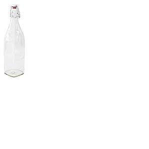 Weck Bormioli Rocco Swing Bott 58306 Lot de 6 bouteilles en verre avec joints en caoutchouc 1000 ml