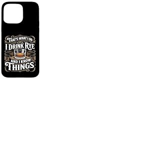 C'est ce Que Je Fais Je Bois de seigle Whisky Vintage dr&ocirc;le Coque pour iPhone 15 Pro Max