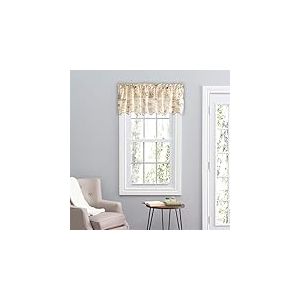 Ellis Curtain Script Tour de lit en Taffetas écrasé Noir 121,9 x 38,1 cm