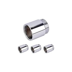 Rallonge de robinet 20 x 27 longueur 25 mm Chrome| Boutt&eacute; (Lot de 4)
