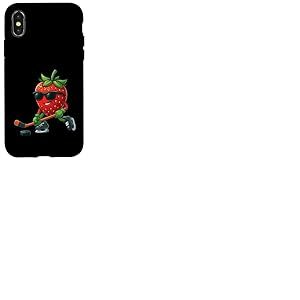 Hockey sur Glace Fraise Coque pour iPhone X/XS