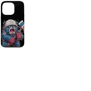Costume d'ours Hache en colère pour Les Amateurs de Combat Coque pour iPhone 13 Pro