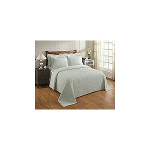 Better Trends Jullian Collection Jullian Couvre-lit en Chenille Super Doux et léger, 100% Coton touffeté de Coton
