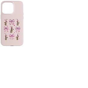 Saxophone Instrument Saxophoniste Saxiste Sax Girl Coquette Coque pour iPhone 15 Pro Max