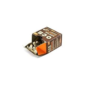 OCB 18656 ActivTips Lot de 2 paquets de 50 filtres à charbon actif non blanchi avec capuchon en céramique 7 mm