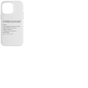 Définition du poste de gynécologue personnalisée drôle gynécologie Coque pour iPhone 14 Pro Max